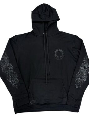 Chrome Hearts Black Graphic Hoodie for Men